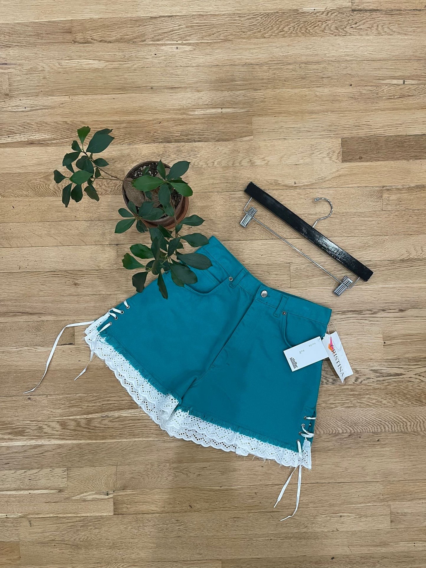 Cristina Shorts w/ Lace Trim