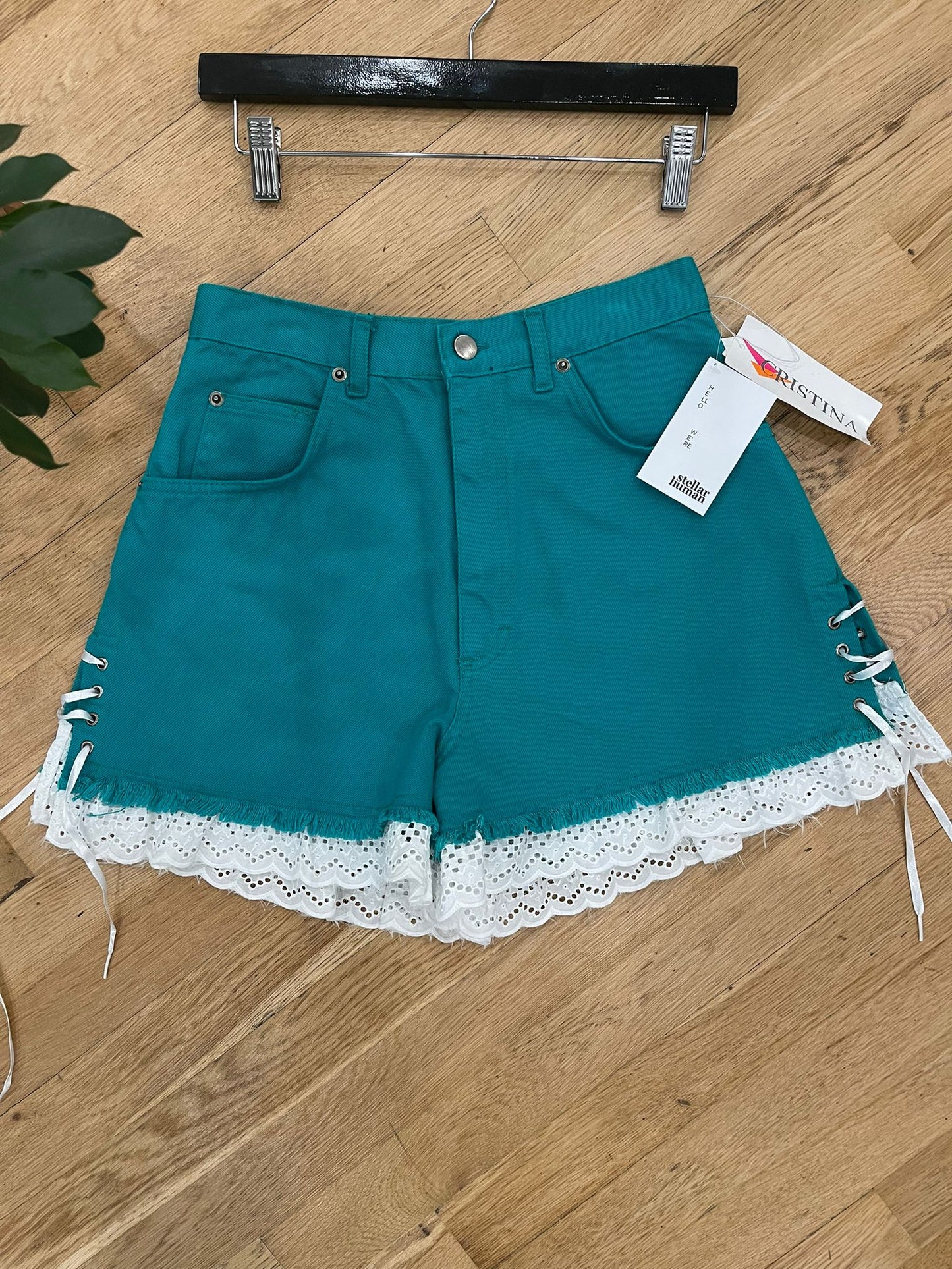 Cristina Shorts w/ Lace Trim