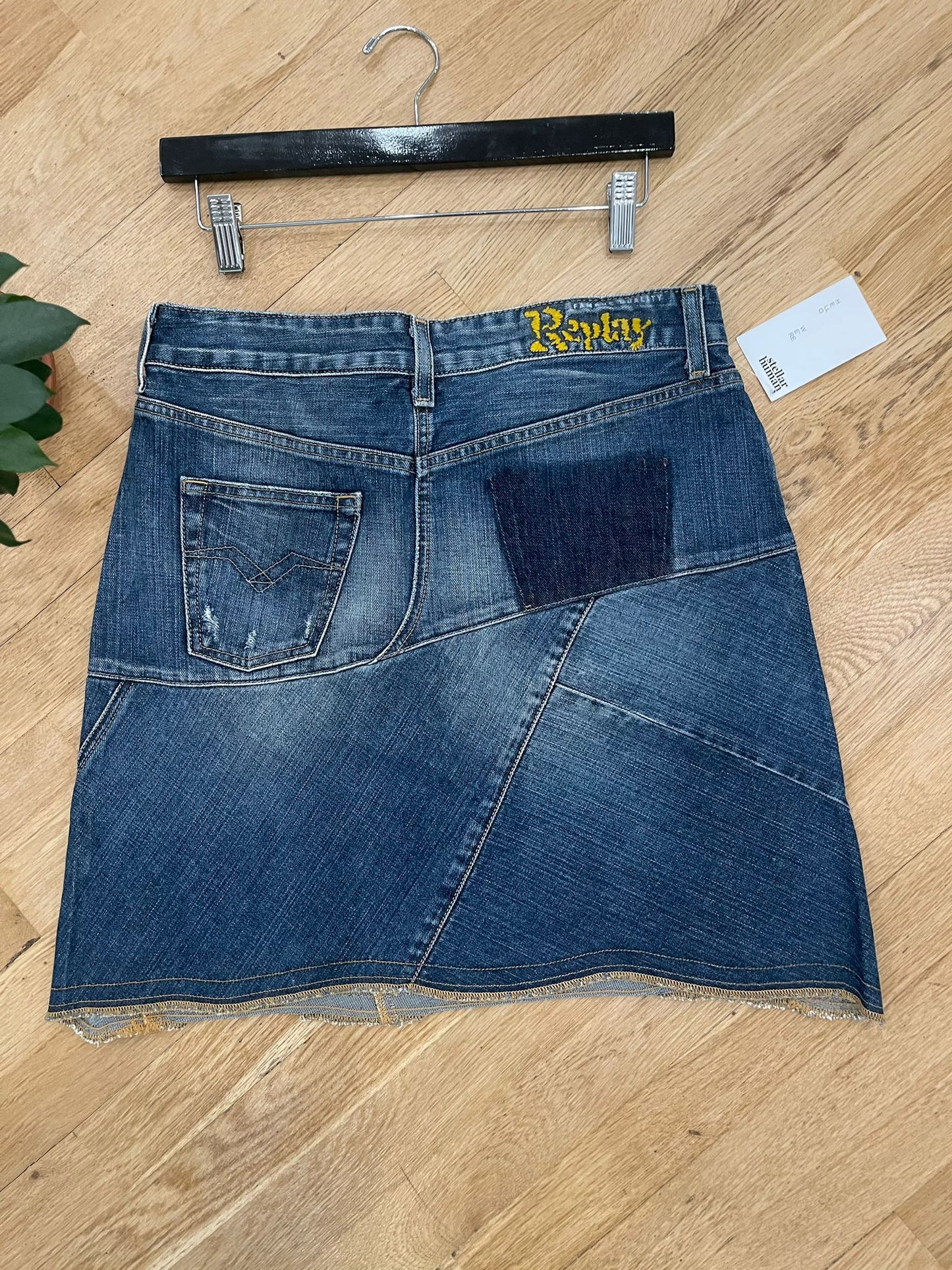 Y2K Replay Deconstructed Denim Skirt