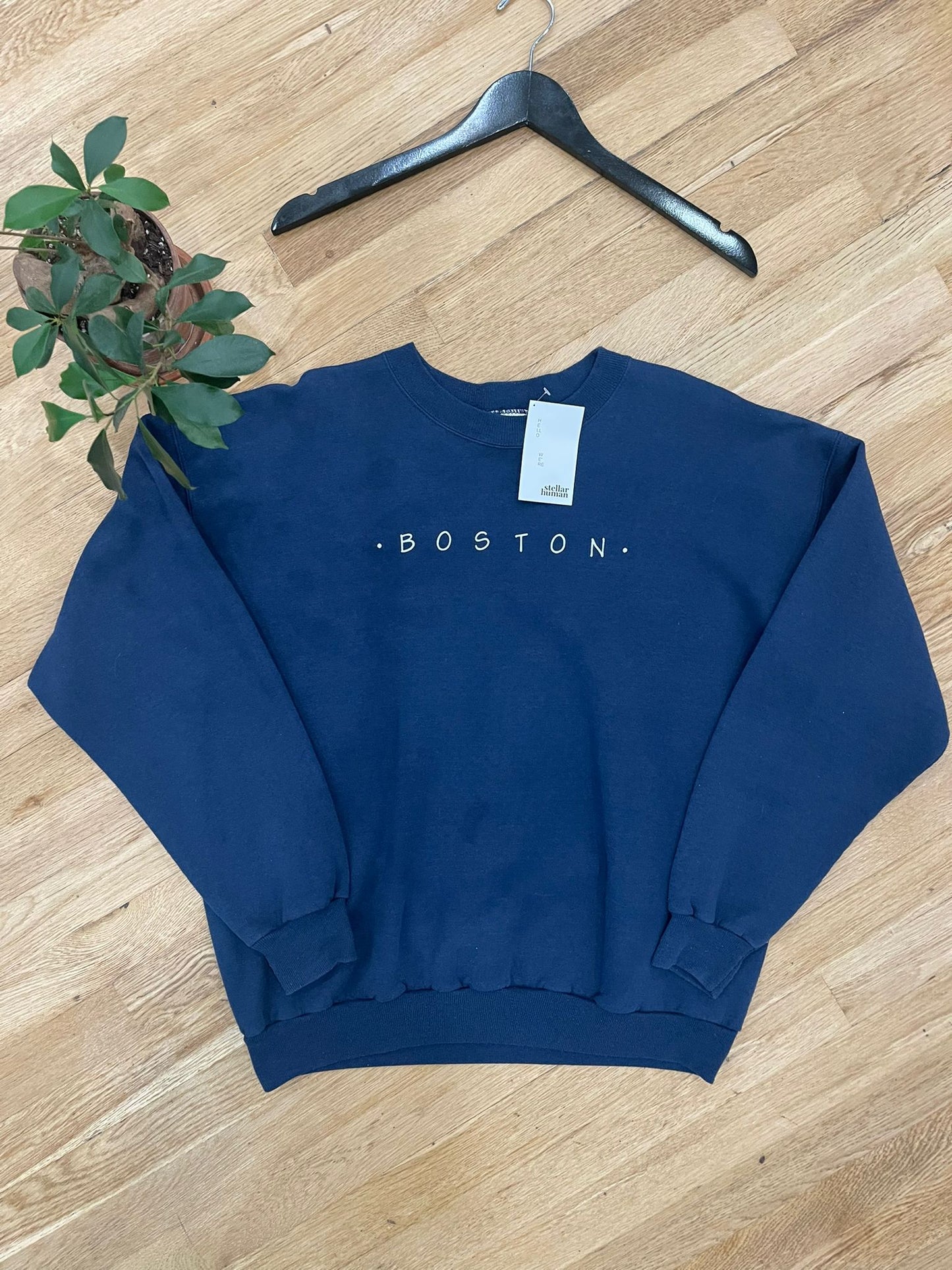 90’s Boston Spellout Crewneck