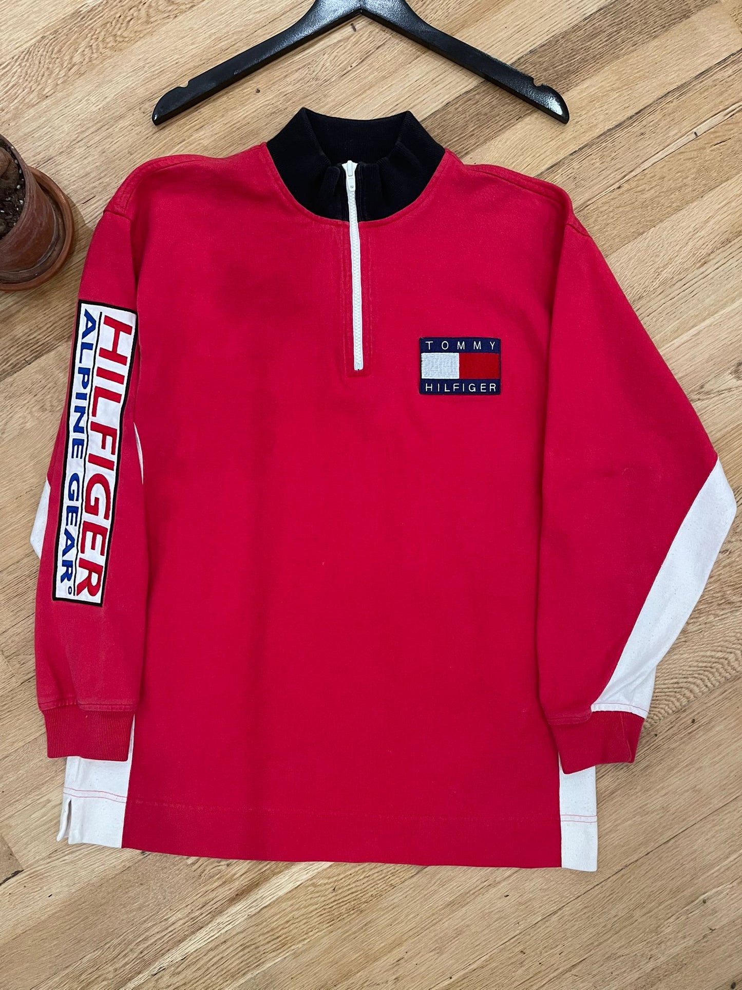 90’s Tommy Quarter Zip-Med
