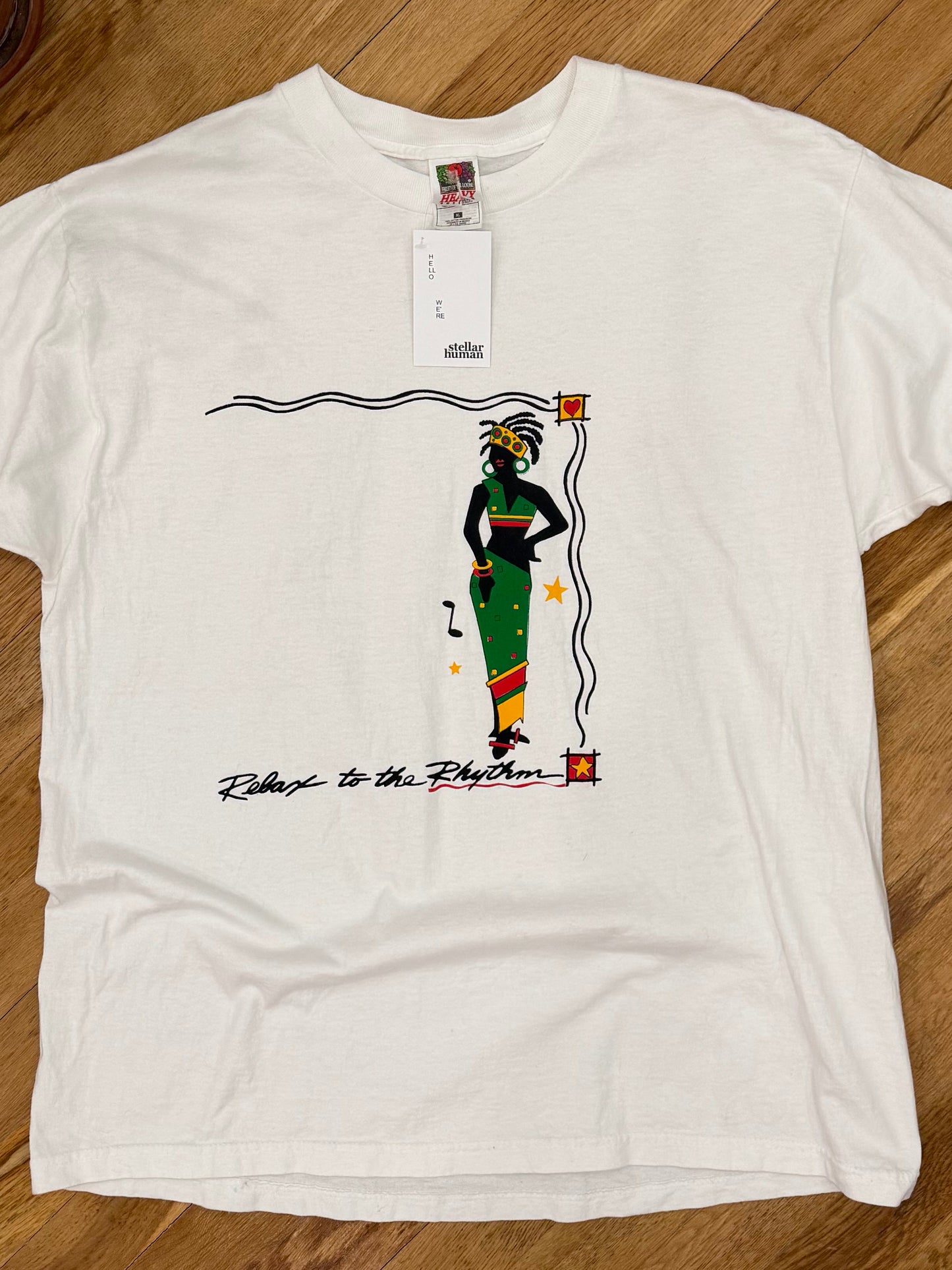 90’s Relax to the Rhythm Tee-XL