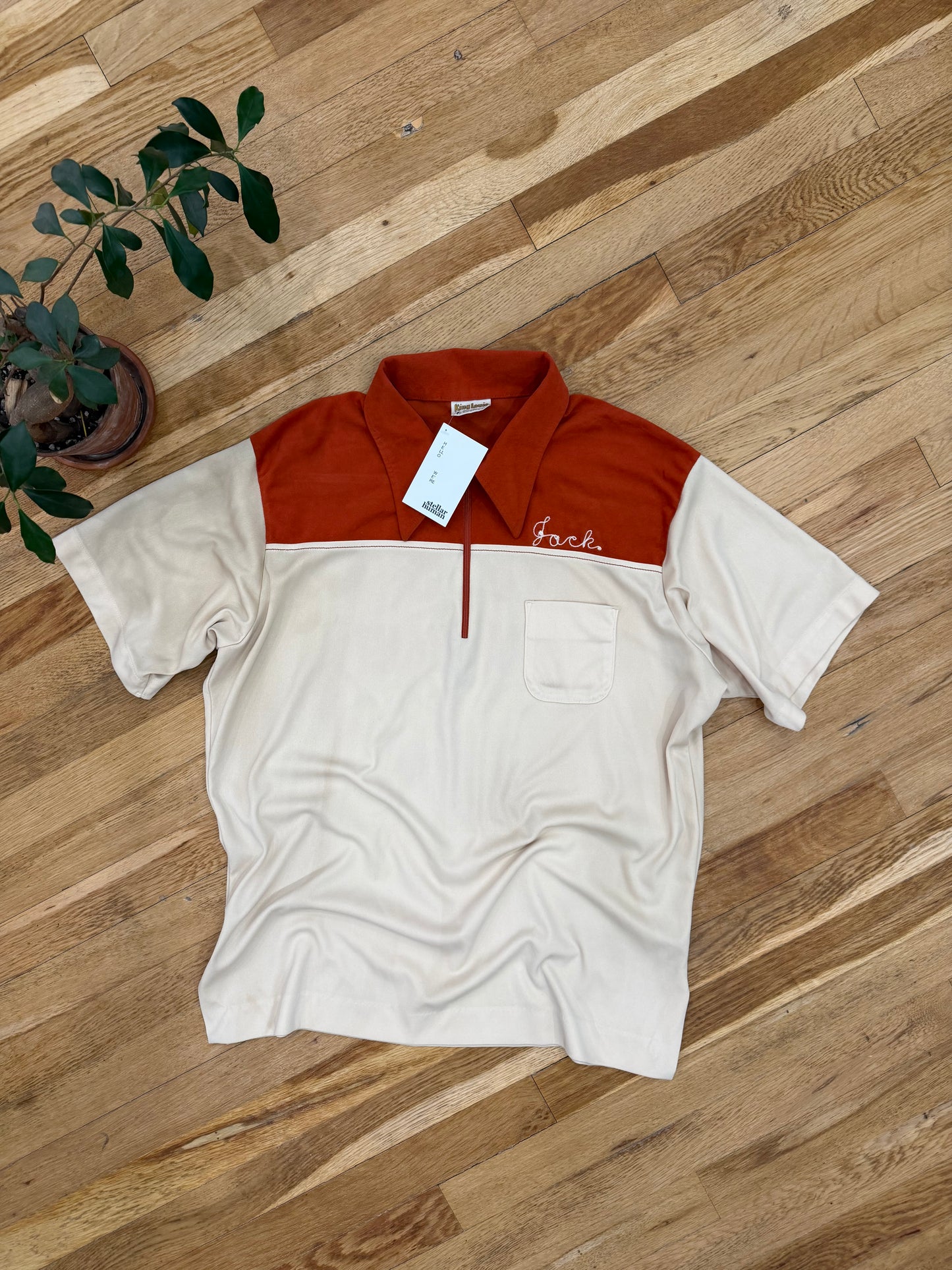70’s Ted’s Restaurant Zip Polo-Large