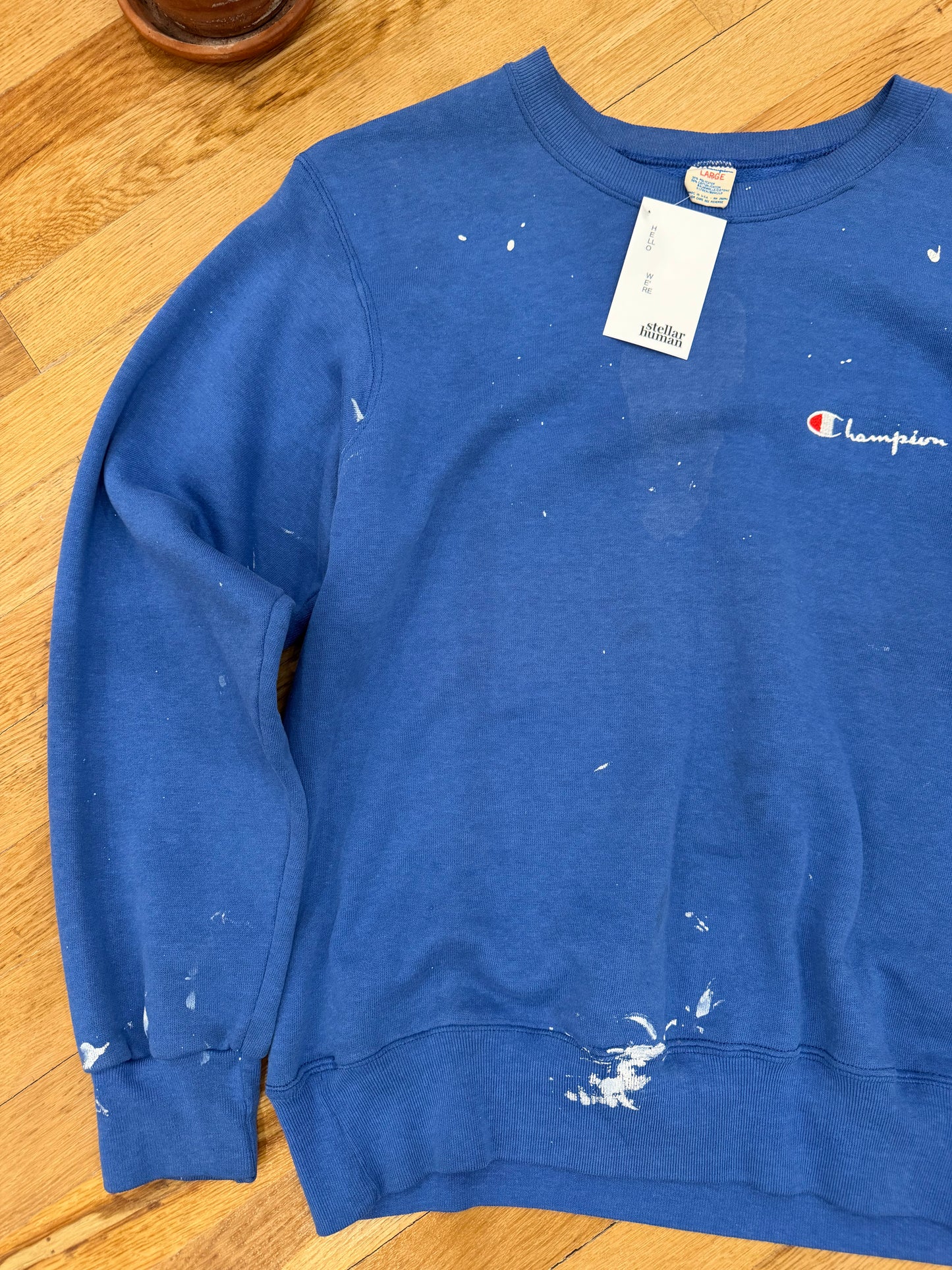 80’s Paint Splatter Champion Crewneck-Large