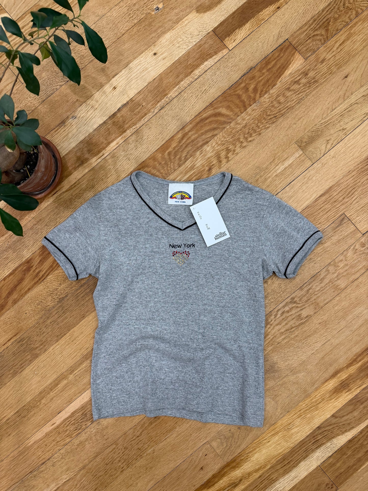 Y2K NYC Baby Tee-Small