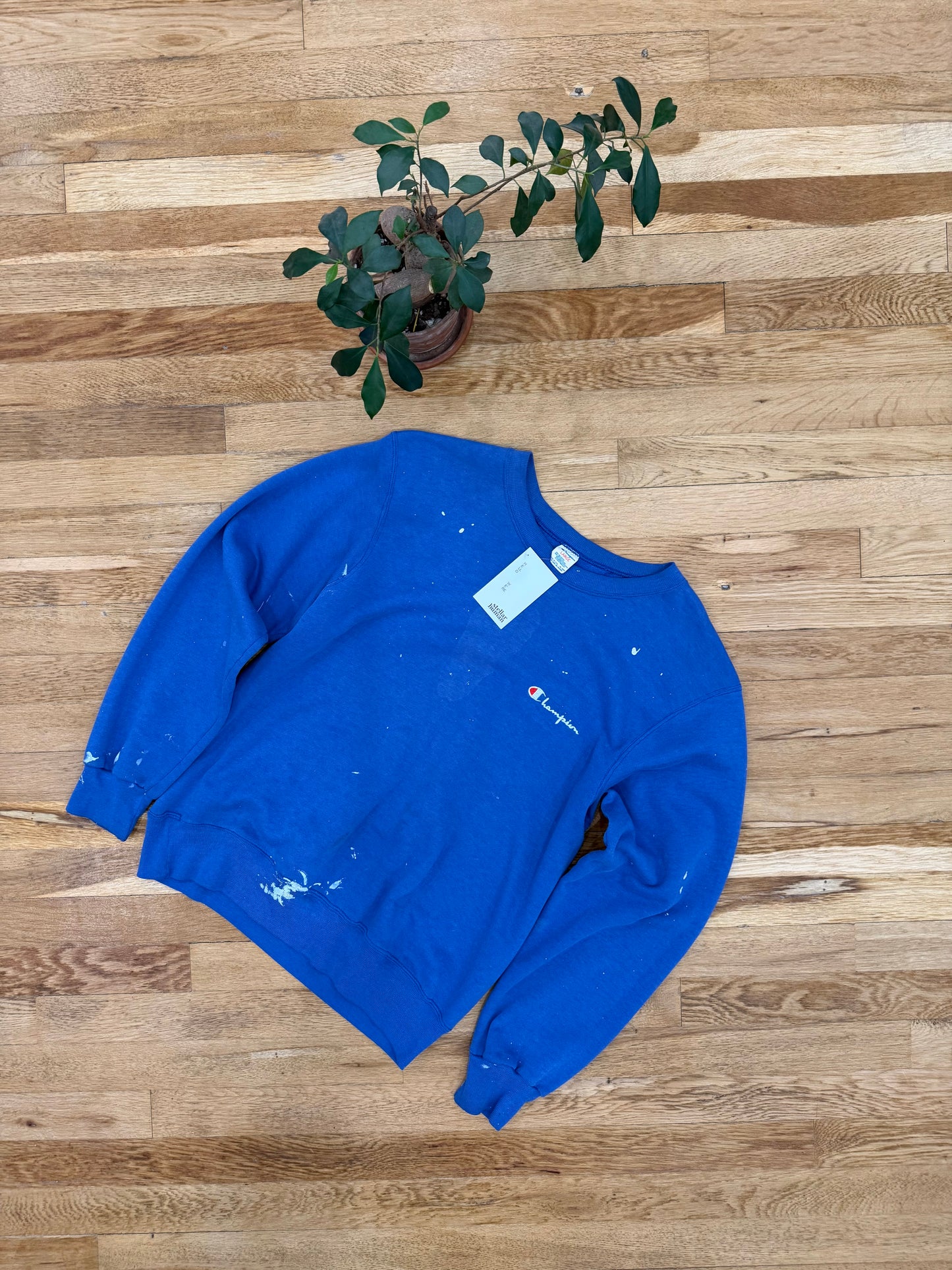 80’s Paint Splatter Champion Crewneck-Large